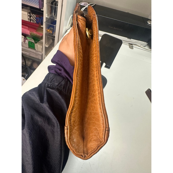 Unisex Burberrys Brown Leather Clutch/Pouch One Size - Picture 10 of 10